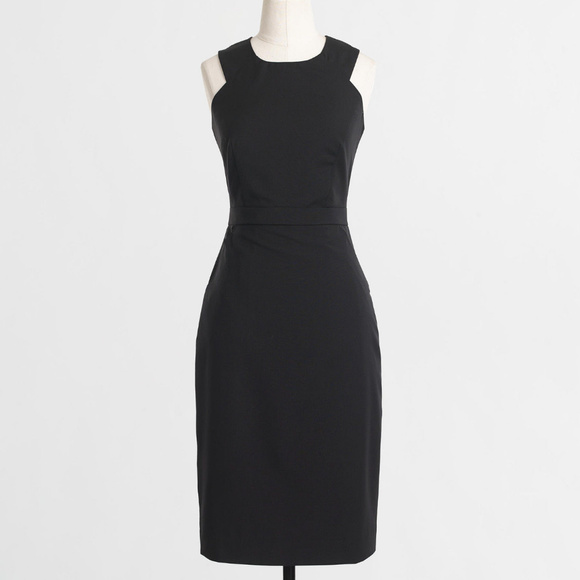 J CREW Wool Cut-Out Dress 6 NWT LBD/Career - Picture 1 of 8